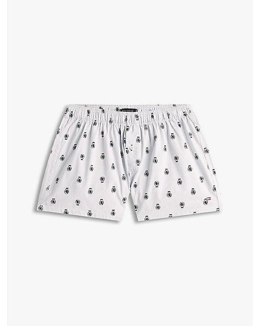 Tommy Hilfiger Pyjamaset Met T-Shirt En Short Met Th-Embleem in het Blue voor heren