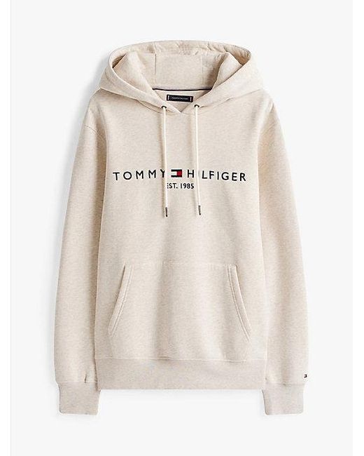 Tommy Hilfiger Plus Regular Fit Hoodie Met Logo in het White voor heren