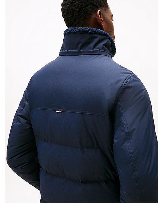Tommy Hilfiger Waterafstotende Gewatteerde Utility-Parka in het Blue voor heren