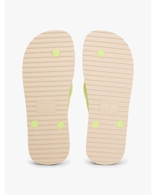 Tommy Hilfiger Multicolor Fine Cleat Embossed Logo Flip-Flops