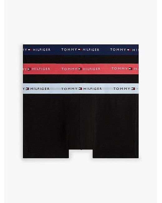 Tommy Hilfiger Signature Set Van 3 Boxershorts Met Logotaille in het Blue voor heren