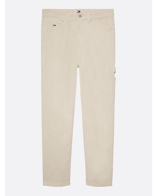 Tommy Hilfiger Natural Corduroy Carpenter Pocket Skater Trousers for men