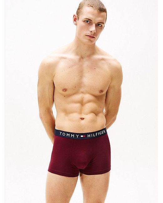 Calzoncillos Trunk Th Original Con Logo Tommy Hilfiger de hombre de color Red