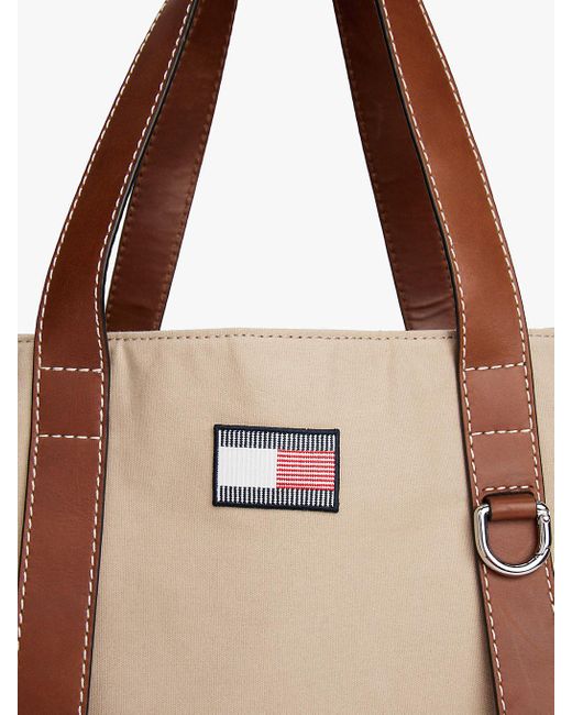Tommy Hilfiger Natural The Runway Collection Canvas Tote Bag for men