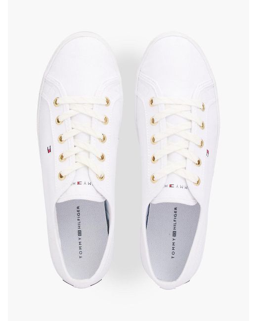 Tommy Hilfiger White Essential Nautical Trainers