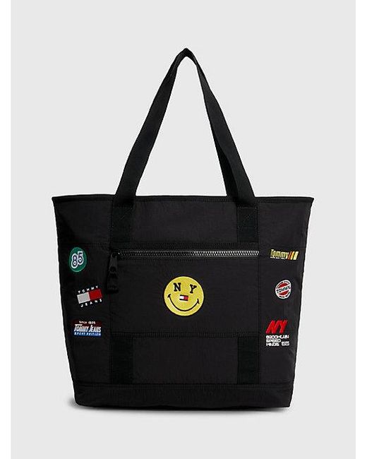 Tommy Hilfiger Tommy Jeans X Smiley® Shopper Met Logo in het Black