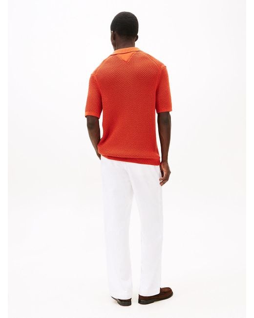 Polo Coupe Standard Smart Casual Tommy Hilfiger pour homme en coloris Red