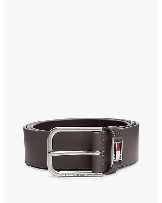 Tommy Hilfiger Ledergürtel TJM SCANTON quadratische Schnalle, Breite 4cm in Gray für Herren