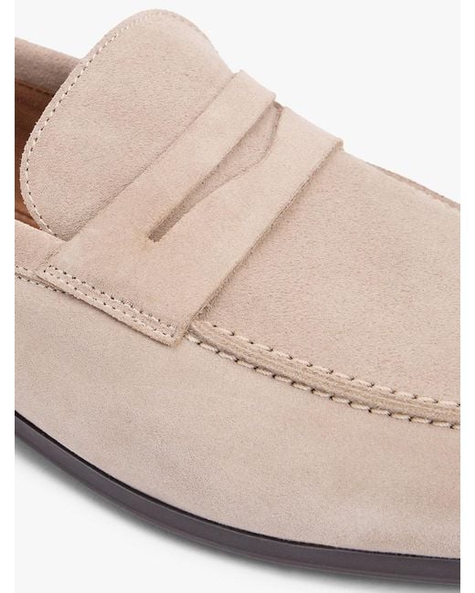 Tommy Hilfiger White Suede Flexible Loafers for men