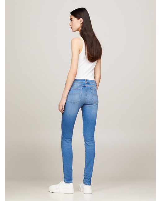 Tommy Hilfiger Blue Sophie Low Rise Skinny Jeans