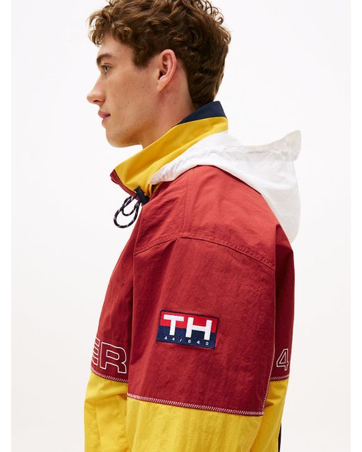 Tommy Hilfiger Orange Hilfiger Sailing Colour-blocked Regatta Jacket for men