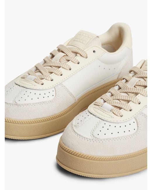 Tommy Hilfiger White The Greenwich Leather Chunky Cupsole Trainers