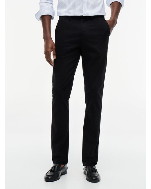 Tommy Hilfiger Black 1985 Bleeker Slim Twill Chinos for men