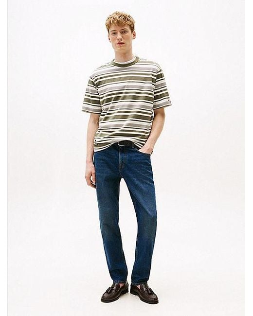 Tommy Hilfiger Relaxed Fit T-Shirt Met Strepen in het Natural voor heren