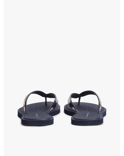 Tommy Hilfiger Blue Th Monogram Flip-Flops