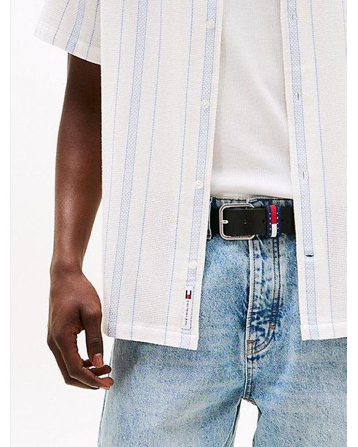 Tommy Hilfiger Regular Fit Kurzarmhemd Mit Struktur in White für Herren