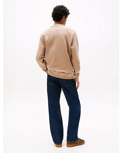 Tommy Hilfiger Sweatshirt Met Ronde Hals En Tommy-Badge in het Blue voor heren