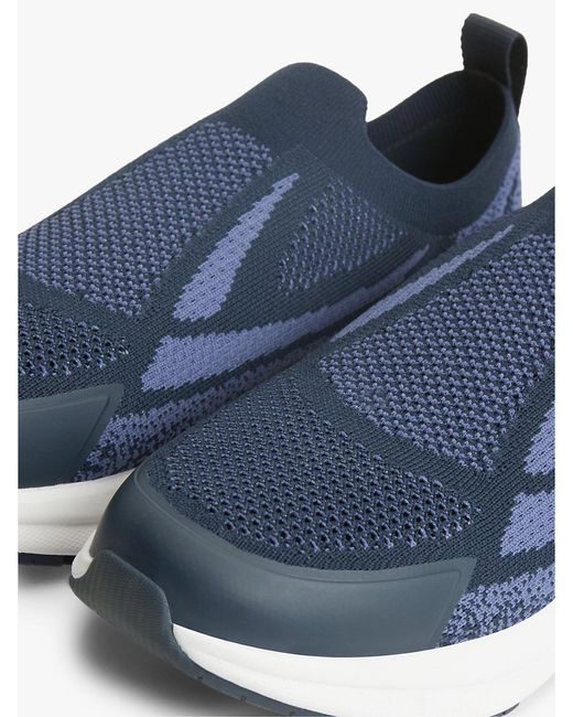 Tommy Hilfiger Blue Logo Knit Pull-On Trainers for men