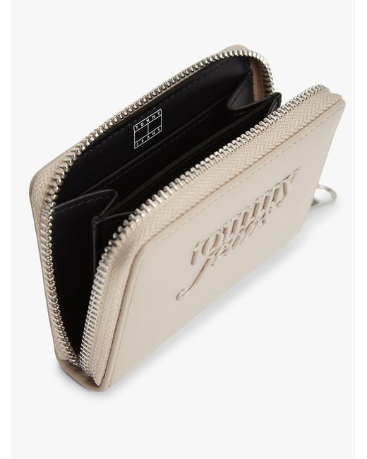 Tommy Hilfiger Natural Essential Logo Zip-Around Wallet