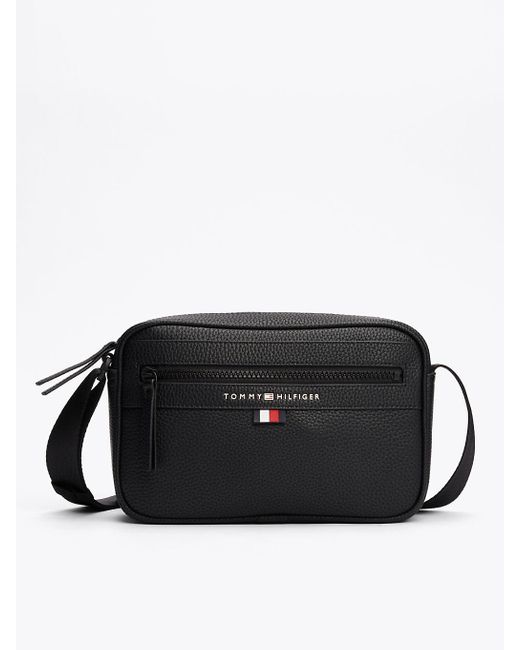 Borsa Reporter Essential Con Logo di Tommy Hilfiger in Black da Uomo