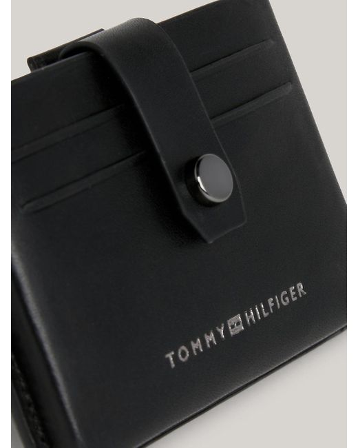 Porte-cartes Prep en cuir moulé Tommy Hilfiger pour homme en coloris Black