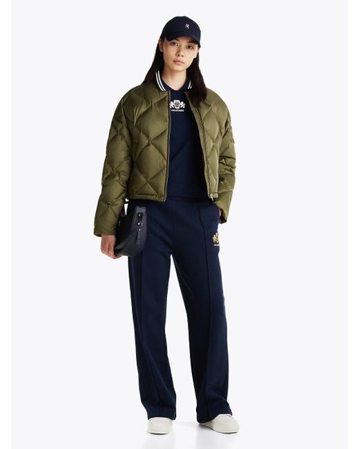 Bomber Relaxed Fit Imbottito di Tommy Hilfiger in Green