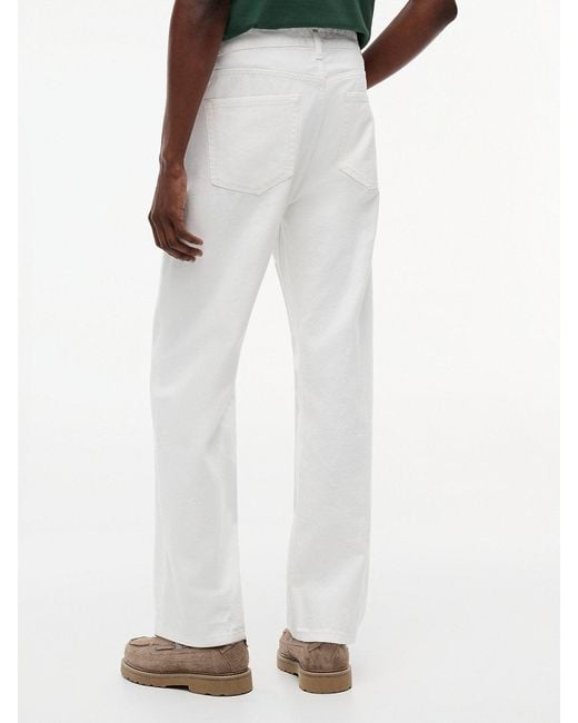 Tommy Hilfiger White Otis Regular Straight Leg Jeans for men