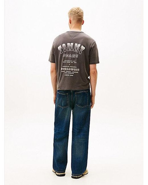 Tommy Hilfiger 90S Western T-Shirt Met Ruglogo in het Gray voor heren