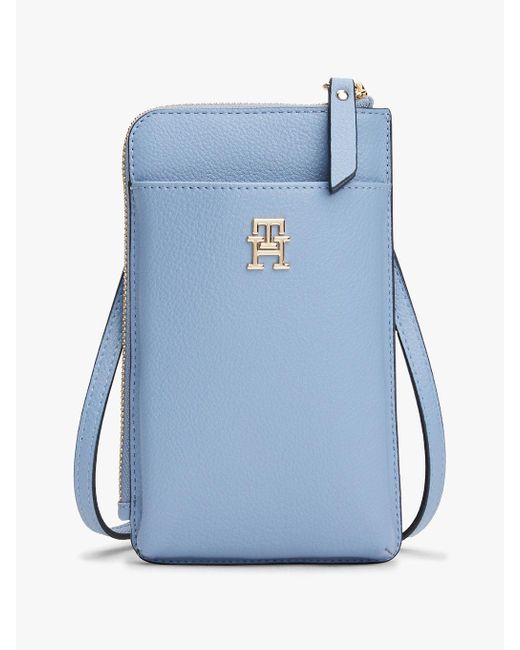 Tommy Hilfiger Natural Th Monogram Crossbody Phone Pouch