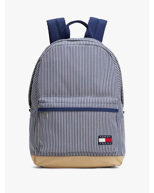 Sac À Dos Arrondi Essential À Rayures Tommy Hilfiger pour homme en coloris Blue