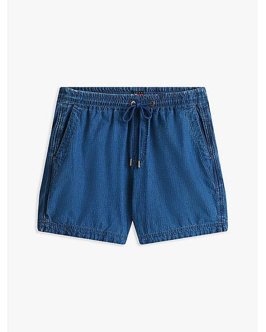 Pantalón Corto Amplio De Tejido Ripstop Tommy Hilfiger de hombre de color Blue