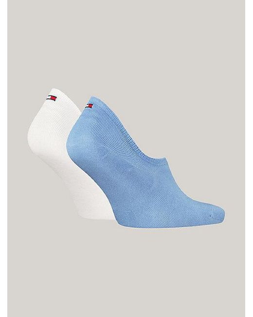 Tommy Hilfiger Set Van 2 Paar Footie-sokken Met Vlag in het Blue
