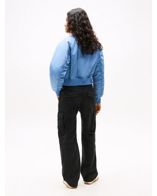 Bomber Rembourré Déperlant Tommy Hilfiger en coloris Blue