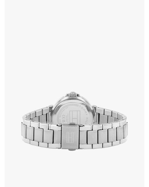 Tommy Hilfiger Blue Dial Stainless Steel Chain-link Watch