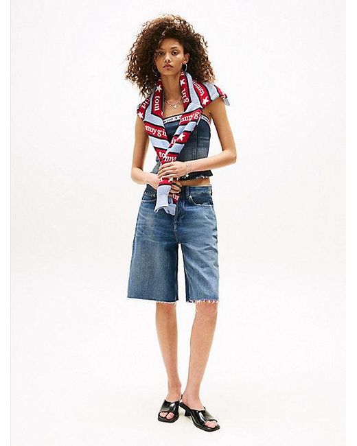 Camiseta Tubo Vaquera Tommy Girl Tommy Hilfiger de color Blue