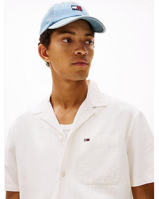 Tommy Hilfiger Regular Fit Overhemd Met Korte Mouwen in het White voor heren