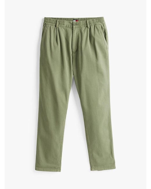 Pantaloni Isaac Regular Fit di Tommy Hilfiger in Green da Uomo