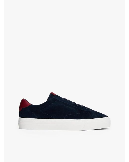 Baskets En Daim À Semelle Cuvette Tommy Hilfiger pour homme en coloris Blue