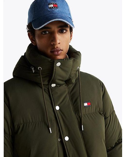Cazadora Acolchada Con Capucha Tommy Hilfiger de hombre de color Green
