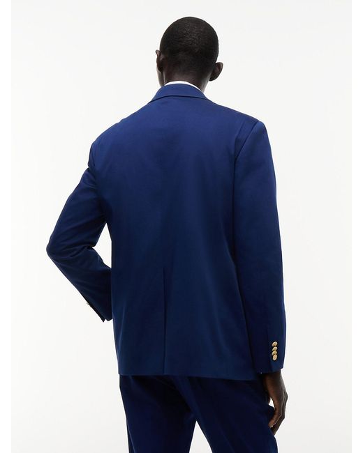 Tommy Hilfiger Blue Tone Button Regular Fit Satin Blazer for men