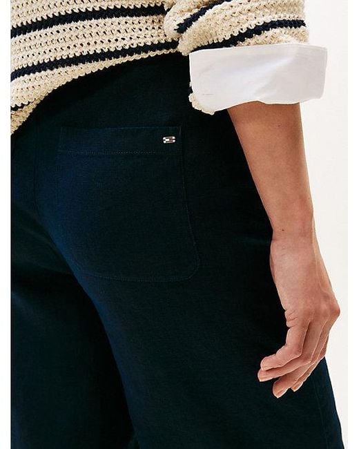 Tommy Hilfiger Multicolor Tailored Slim Fit Shorts Aus Leinenmix