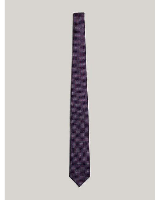 Corbata de seda con diseño geométrico Tommy Hilfiger de hombre de color Purple