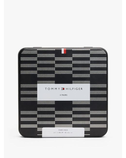 Confezione Regalo 4 Pack Calzini di Tommy Hilfiger in Black da Uomo