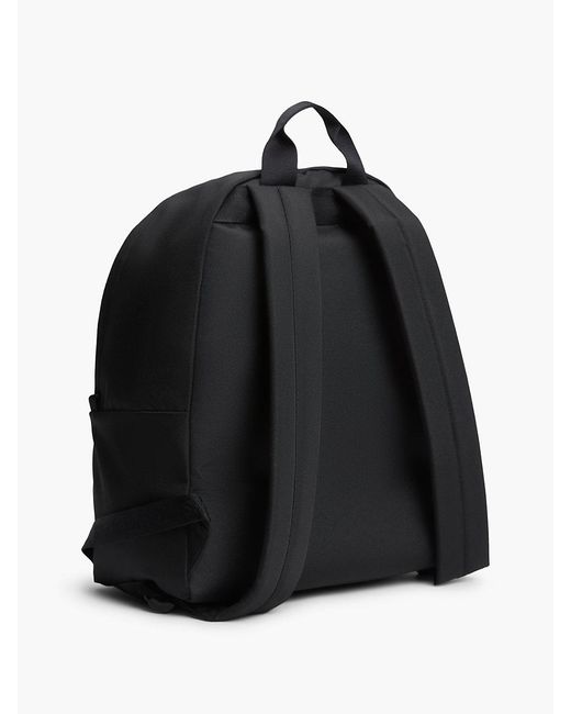 Tommy Hilfiger Black Essential Textile Dome Backpack for men