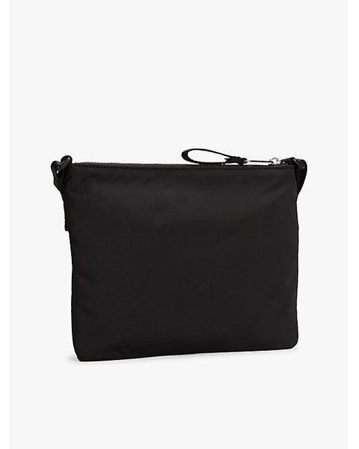 Tommy Hilfiger Crossbodytas Met Rubberen Logo in het Black voor heren