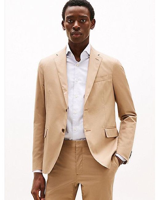 Tommy Hilfiger Slim Fit Pak Met Klepzakken in het Natural voor heren