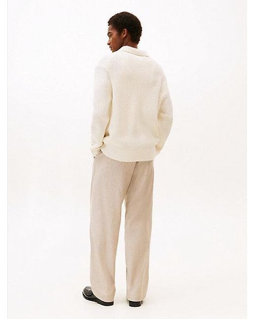 Cárdigan Smart Casual En Mezcla De Lana Tommy Hilfiger de hombre de color Natural