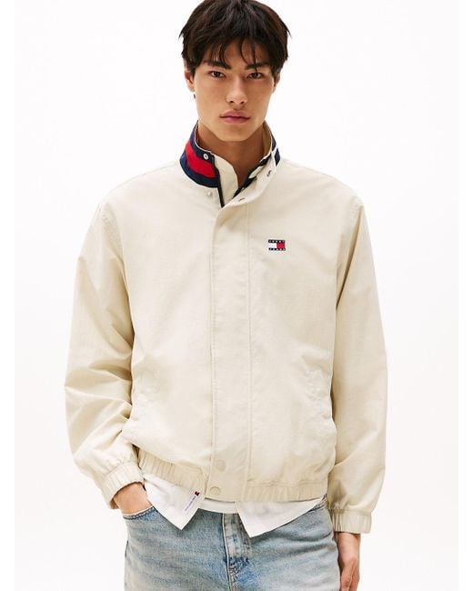 Tommy Hilfiger Natural Signature Colour-blocked Collar Jacket for men