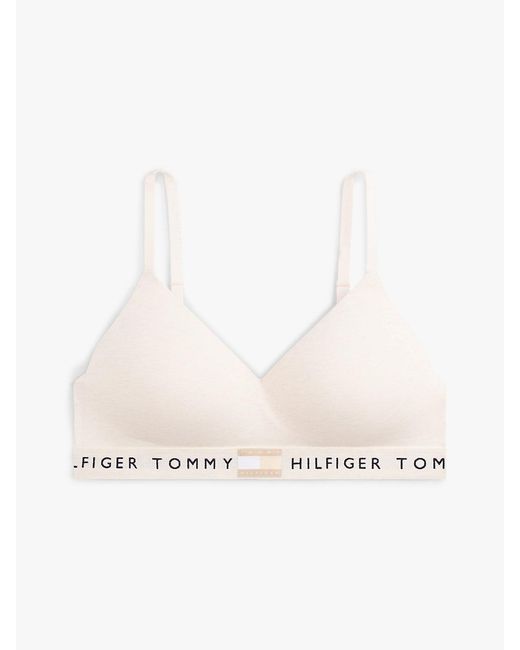 Tommy Hilfiger White Heritage Moulded Push-Up Bralette