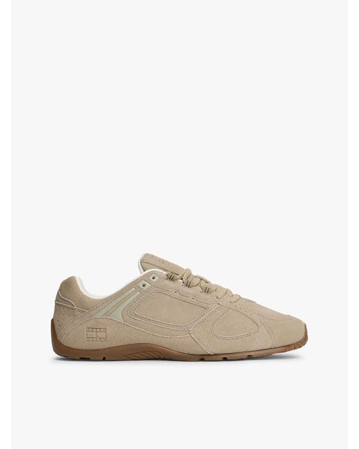 Tommy Hilfiger White Archive Runner Suede Low Profile Trainers for men